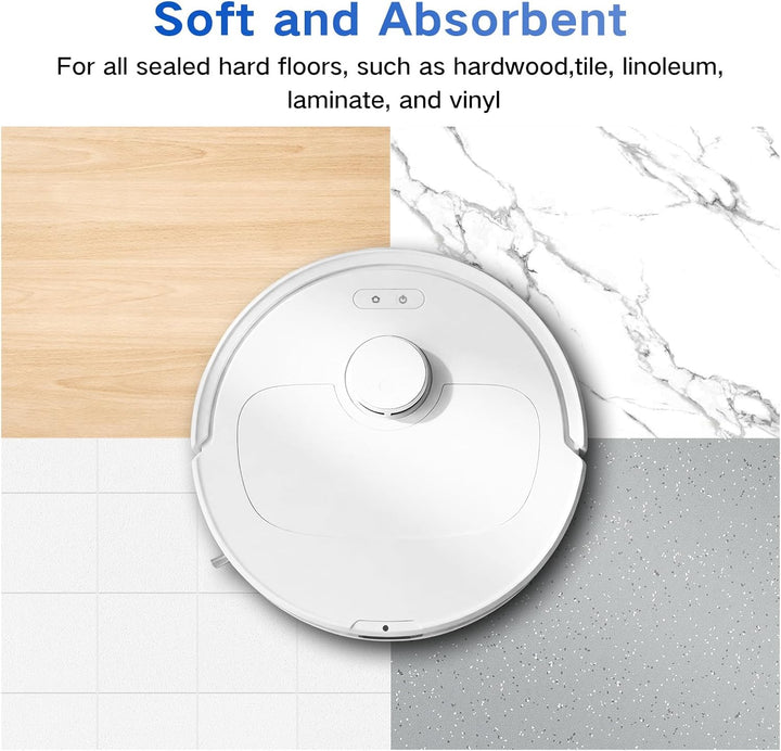 VIEWALL 8 Stück Q Revo Wischtücher Wischmopp für Roborock/Qrevo Pro/Qrevo S/Qrevo Curv/Qrevo Slim/Qr