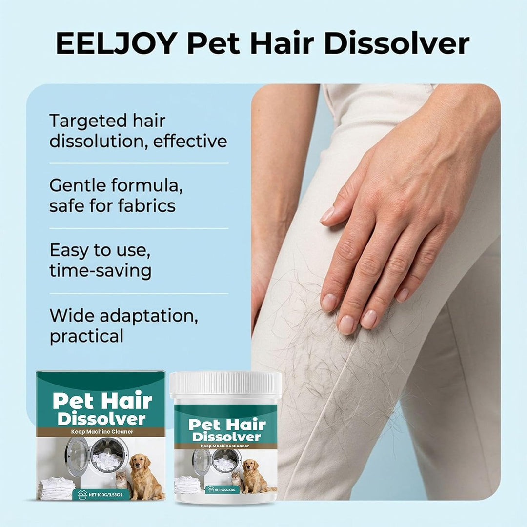 Pet Hair Dissolver, Gentle Cleaning Solution, Multipurpose Hair Removal Agent, Deep Clean Fabric For