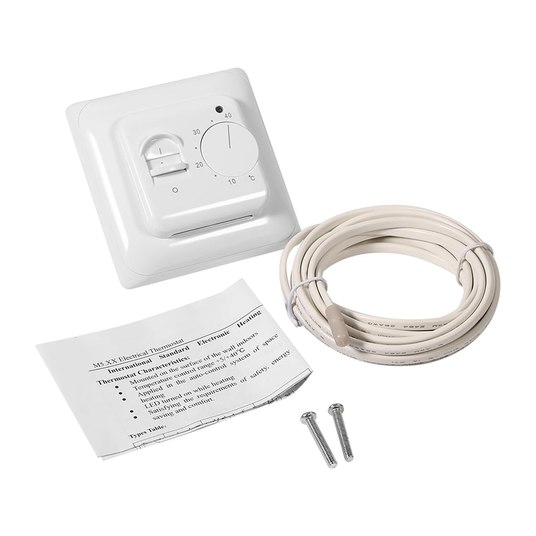 Raumboden Mechanischer Thermostat Heizung Thermostat Klimaanlage Temperaturschalter mit 2,9 m Sensor
