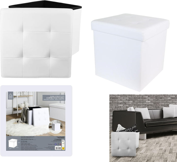 Home Deco Factory Aufbewahrungskiste, Weiss, One Size, Weiss