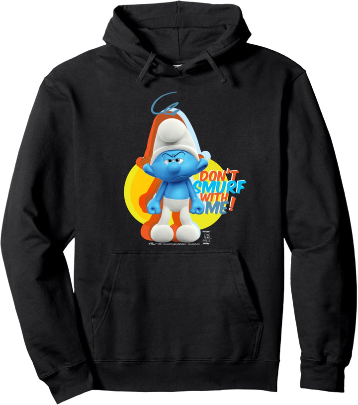 The Smurfs Schlumpfe Grouchy Don't Smurf With Me! Pullover Hoodie