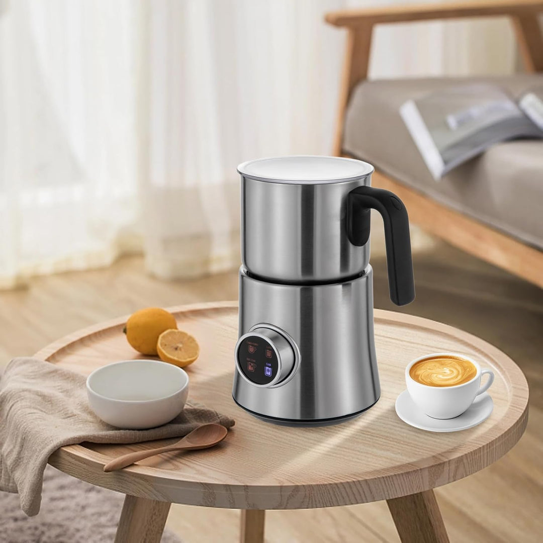 Edelstahl Milchaufschäumer 900ml 4+1 Funktionen EU-Standard 500W LED