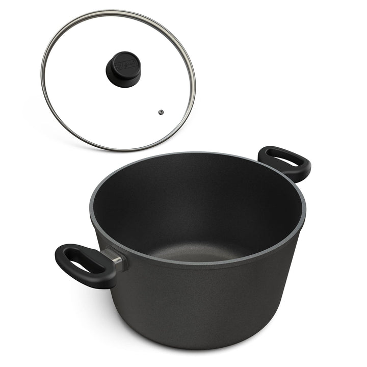 Hoffmann Induktions Schmortopf Made in Germany 28cm 8 Liter I 16 cm Höhe I Gemüsetopf Kochtopf besch