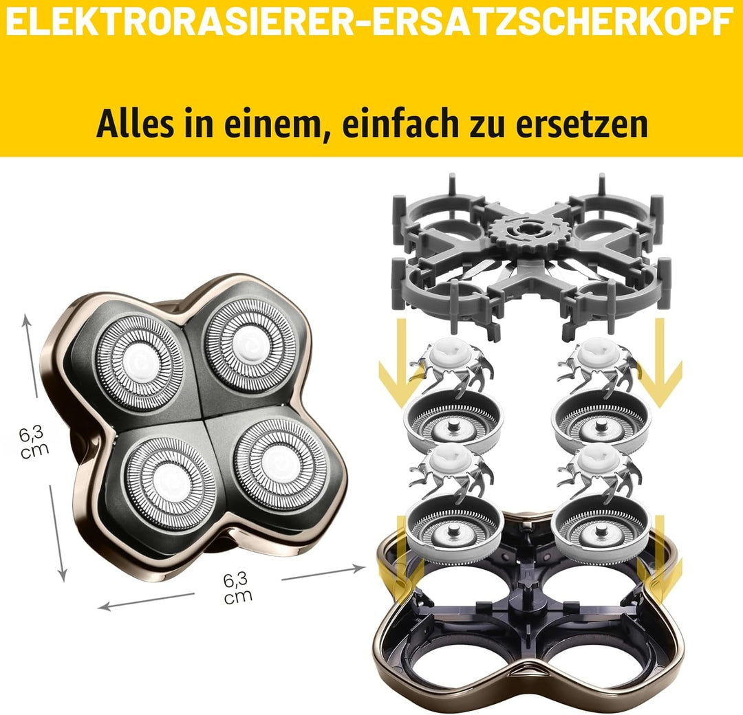 Pro 4 Ersatzklingen – kompatibel mit Haarschneidern Pitbulls Gold PRO, Silver PRO, Platinum PRO und