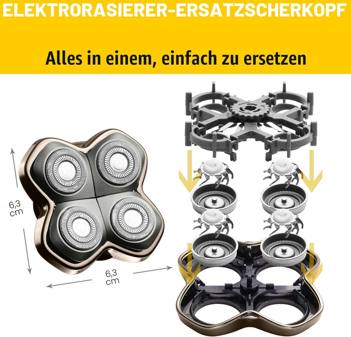 Pro 4 Ersatzklingen – kompatibel mit Haarschneidern Pitbulls Gold PRO, Silver PRO, Platinum PRO und