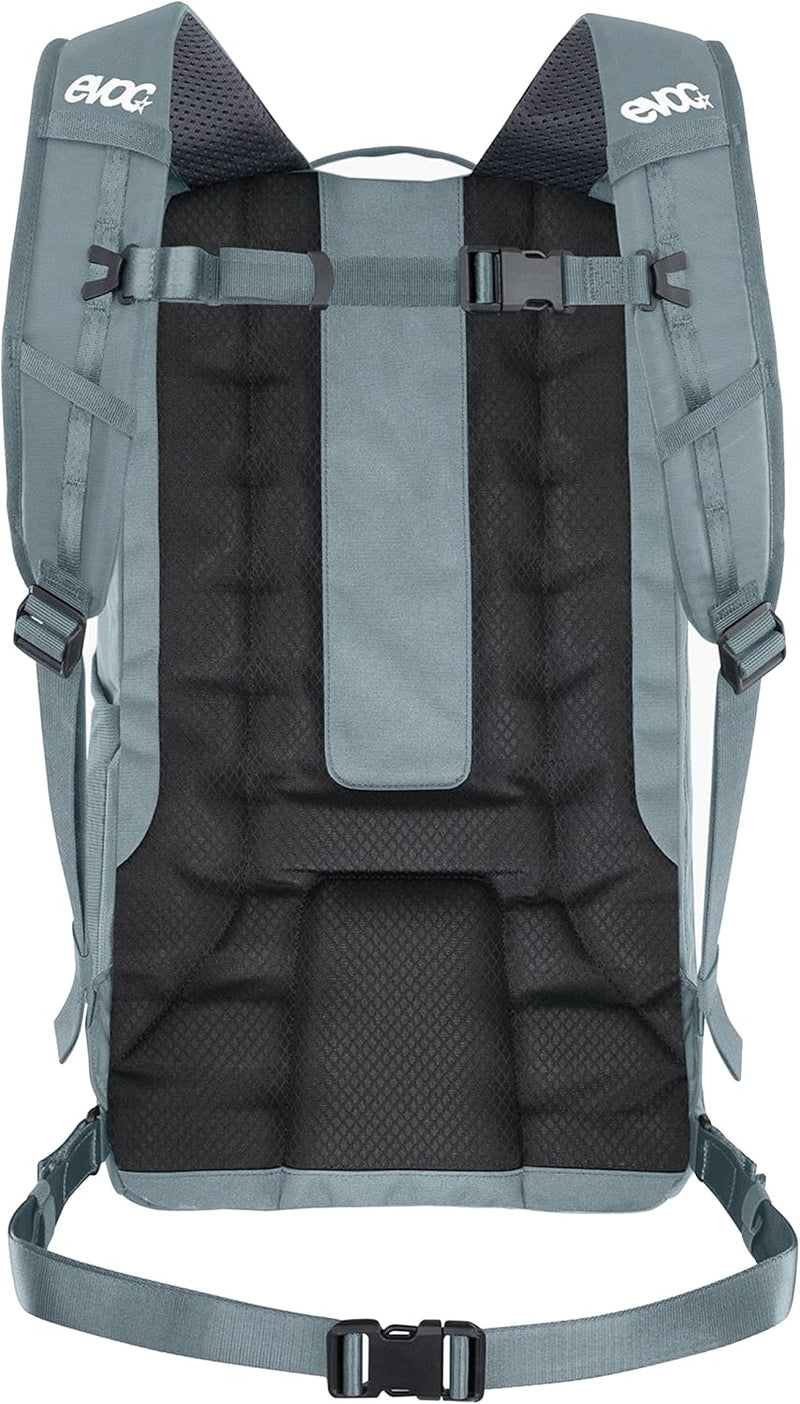 EVOC COMMUTE PRO 22 Rucksack (Fahrradrucksack, inkl. Rückenprotektor, recyceltes Polyester, Fahrradz