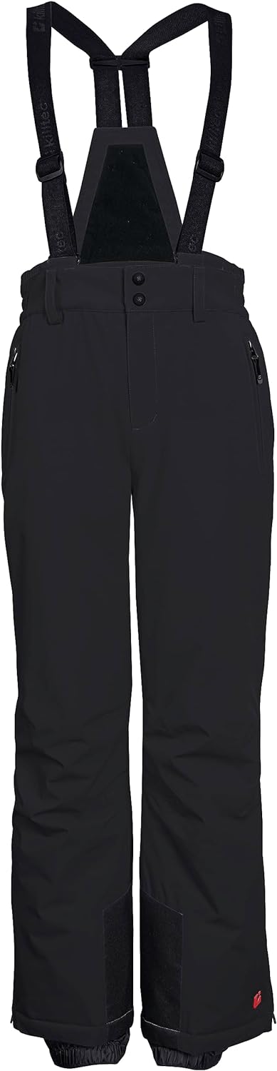 killtec Jungen Skihose/Funktionshose mit Latz, Kantenschutz und Schneefang KSW 148 BYS SKI PNTS, sch