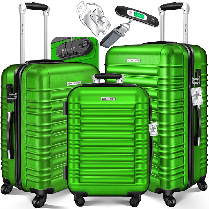 KESSER® 3tlg. Hartschalenkofferset Hard Shell Basic Hartschalenkoffer Trolley Koffer Reisekoffer Rei