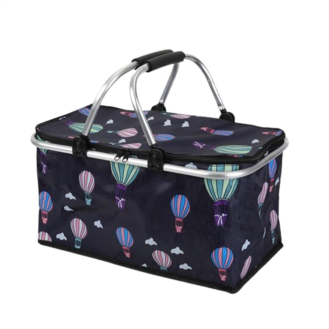 Isolierter Picknickkorb – 30 l tragbarer Bàsket-Kühler | wasserdichter grosser Picknickkorb | Faltba