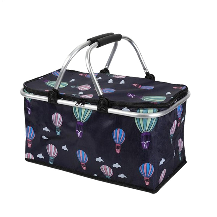 Isolierter Picknickkorb – 30 l tragbarer Bàsket-Kühler | wasserdichter grosser Picknickkorb | Faltba