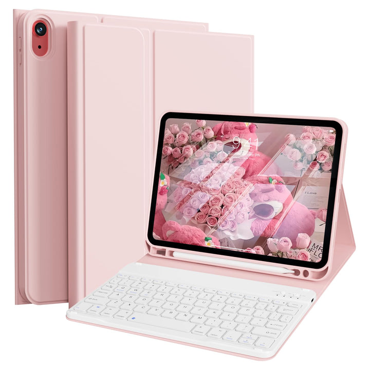 Hülle mit Tastatur für iPad A16 11 Generation 2025 (11 Zoll), iPad 10 Generation 2022 (10.9 Zoll) mi