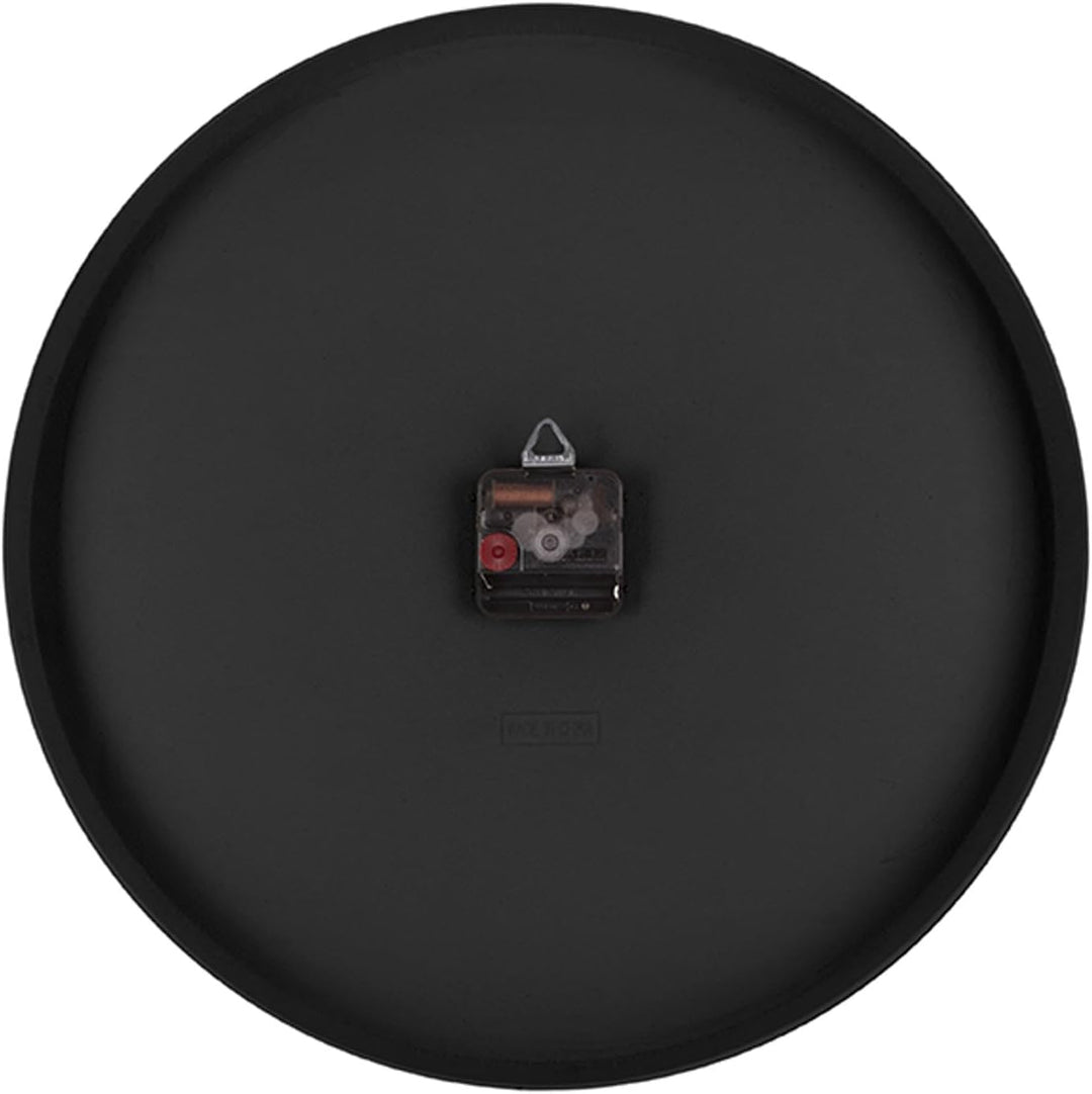 Karlsson KA5311BK Wanduhr On The Edge, schwarz mit Zeiger, Chrom One Size Metallic, One Size Metalli