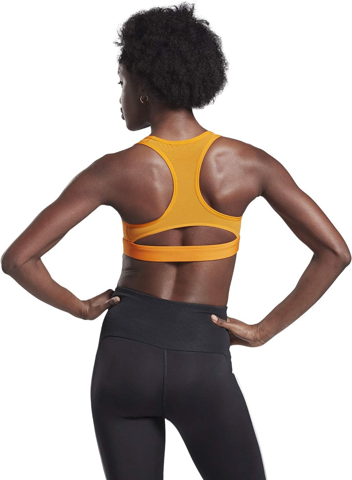Reebok Damen S Hero Racer Pad Bra-Read Sport-BH XL Orange, XL Orange
