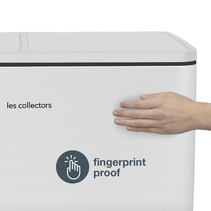 Les Collectors Mülleimer N°918, 60 L, passend für 30–60-Liter-Säcke, 2 Fächer 30 L, Küchen-Tretabfal