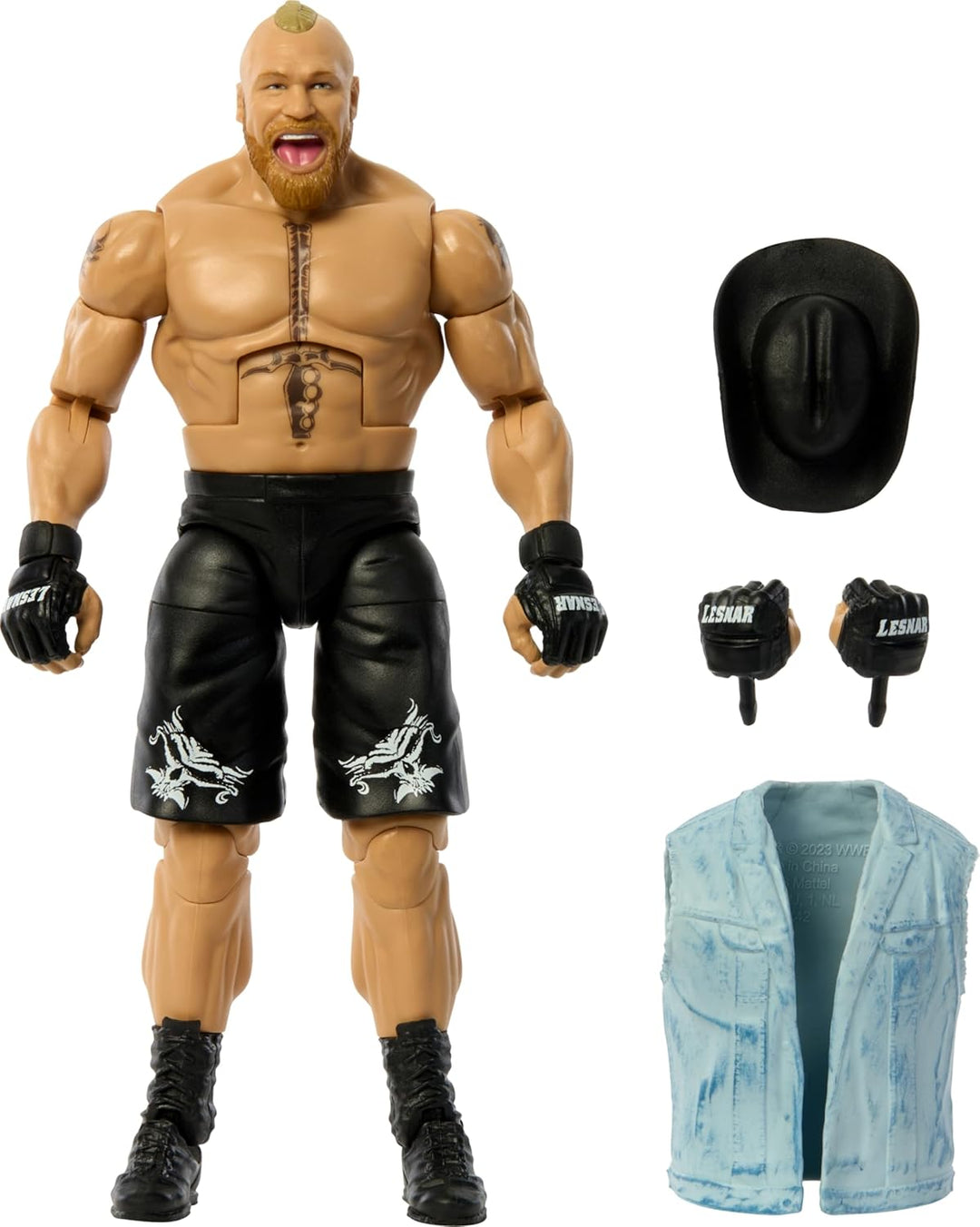 Mattel WWE Elite Collection Actionfigur & Zubehör, Serie #108 Brock Lesnar 15,2 cm Sammlerstück mit