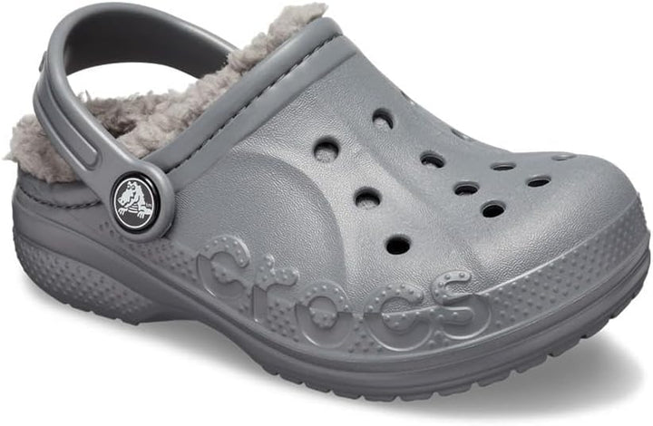 Crocs Unisex Kinder Baya Lined T Clogs 22/23 EU Charcoal, 22/23 EU Charcoal