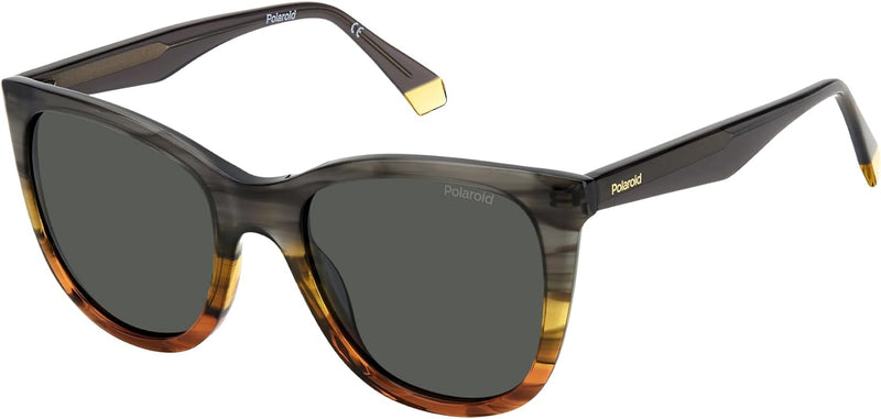 Polaroid Unisex PLD 4096/s/x Sunglasses, XYO/M9 Grey Yellow, L