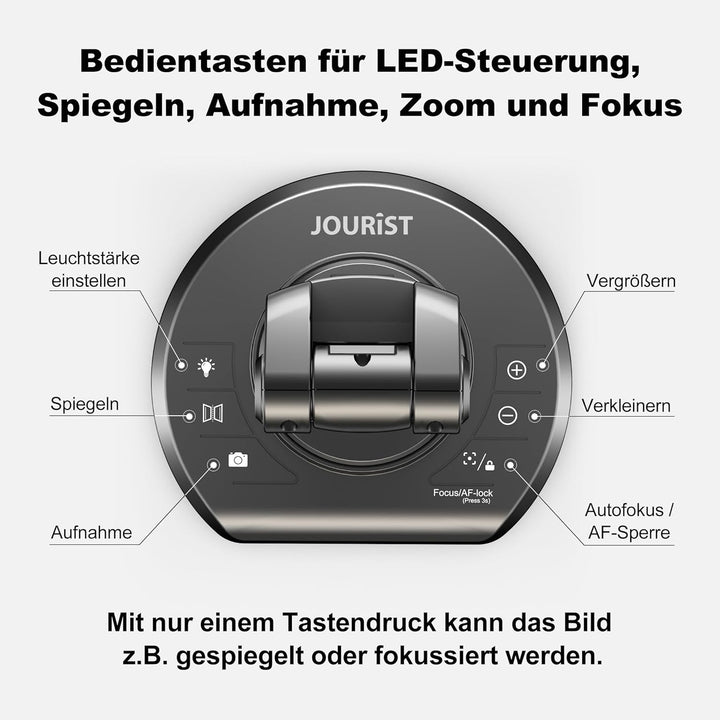 JOURIST DC530 Dokumentenkamera und Visualizer, Ultra-HD-Auflösung 13 Megapixel, Vorlagen bis A3, Hyb