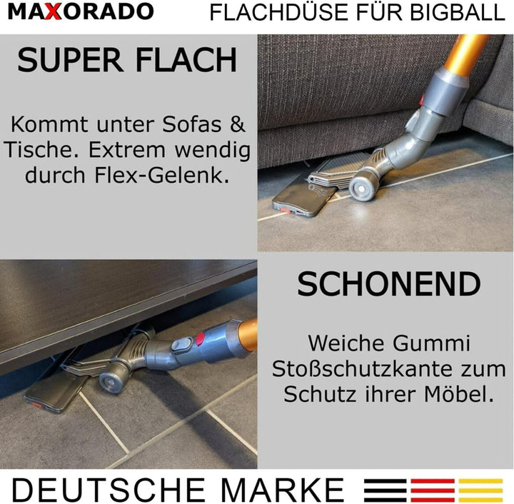 Flachedüse Flache Düse Bodendüse für Dyson Big Ball 1 2 Cinetic CY22 CY23 flach Ersatzteil Staubsaug