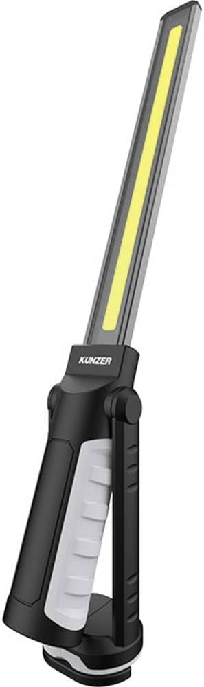 KUNZER PL-011.2 Arbeitslampe im Alu-ABS-Gehäuse - Werkstatt-Taschen-Leuchte mit 20-300lm Lichtstärke