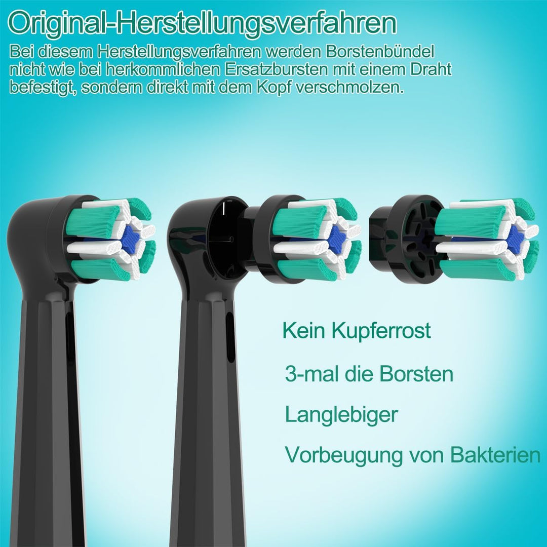 8er IO Sanfte Reinigung Aufsteckbürsten Kompatibel mit Oral B iO Elektrischen Zahnbürstea, Sensitiv