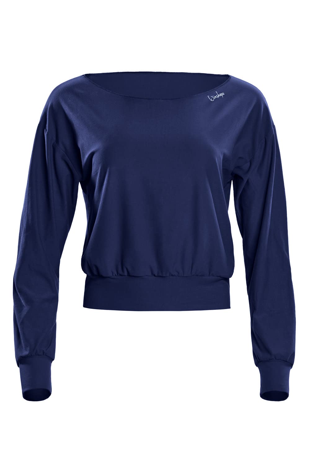 WINSHAPE Damen Functional Light and Soft Cropped Long Sleeve Top Ls003ls Yoga-Shirt L Dark-blue, L D