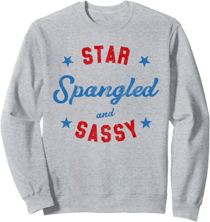 Vierter Juli Star Spangled und frech niedlichen Frauen Outfi Sweatshirt