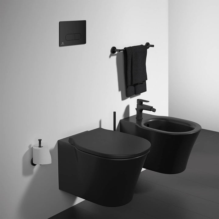 Ideal Standard A9132XG IOM Papierrollenhalter ohne Deckel Silk Black, ohne Deckel Silk Black