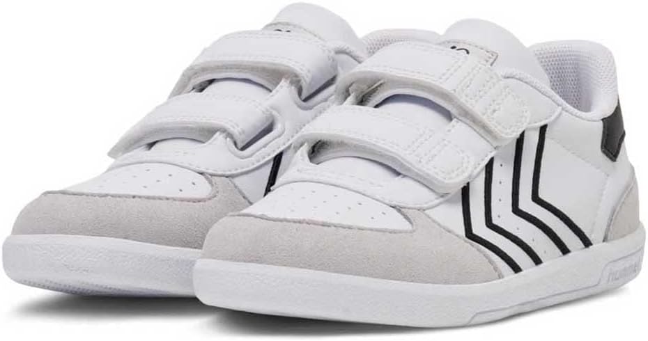 hummel Klettverschluss Sneaker Low Victory Kinder Grösse, White Black
