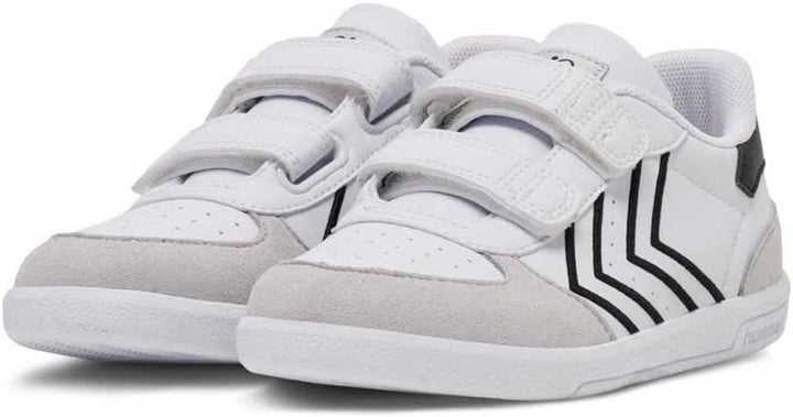 hummel Klettverschluss Sneaker Low Victory Kinder Grösse, White Black