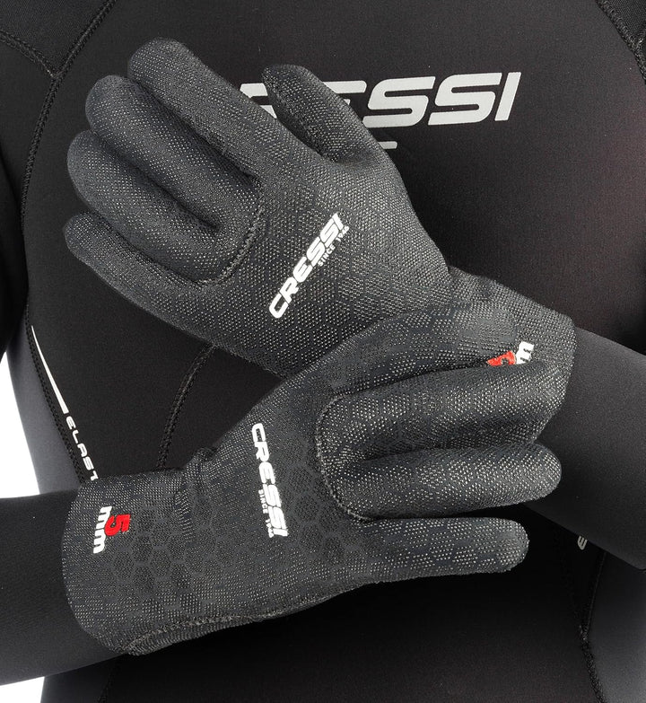 Cressi High Stretch Gloves -Unisex 5-Finger-Tauchhandschuhe aus Weichem, Einfach Gefüttertem, Hochfe