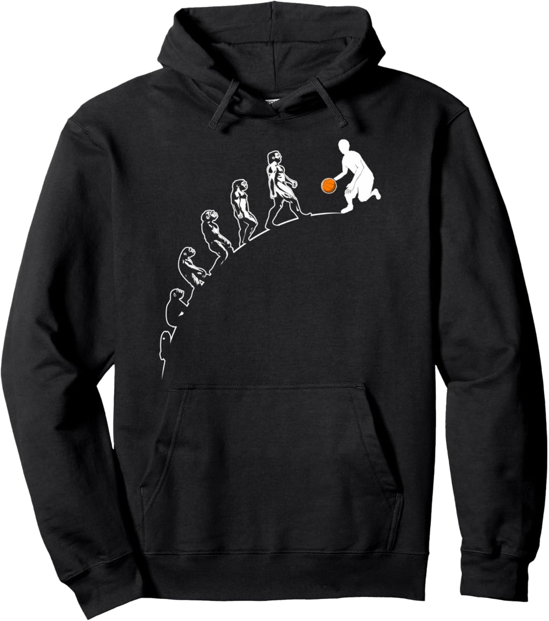 Basketball Evolution Lustiger Sport Vintage Pullover Hoodie
