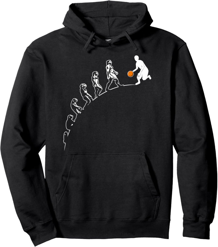 Basketball Evolution Lustiger Sport Vintage Pullover Hoodie