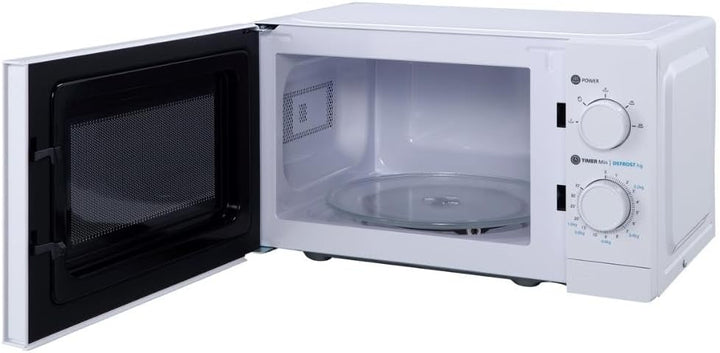 aro Mikrowelle MW10720, Stahl-SPCC, 43.9 x 33.4 x 25.8 cm, 20 L, 700 W, 5 Programme, Timerfunktion,