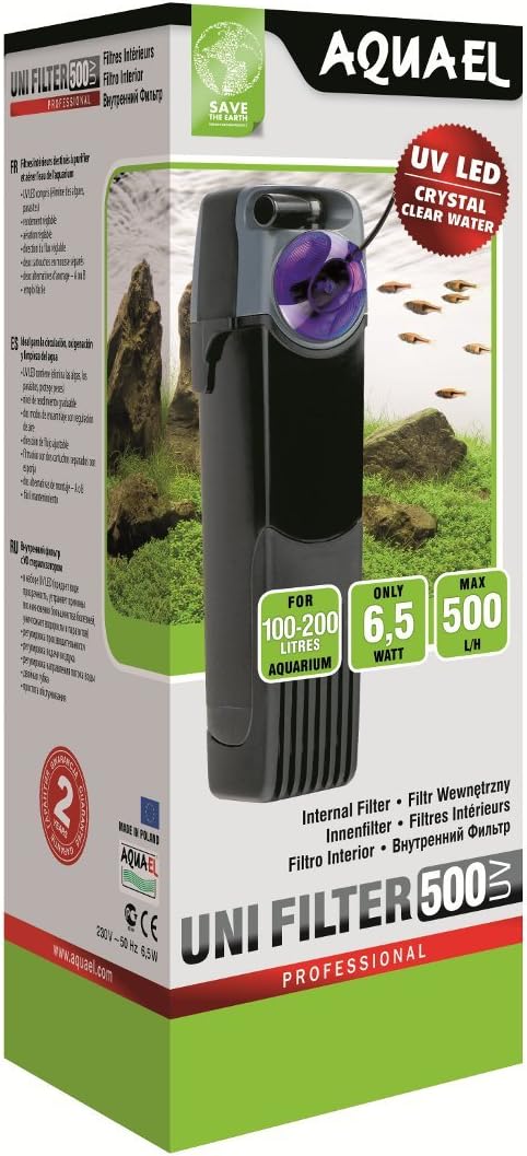 AquaEL 57241 UV-Innenfilter für Beckeninhalt von 100-200 L
