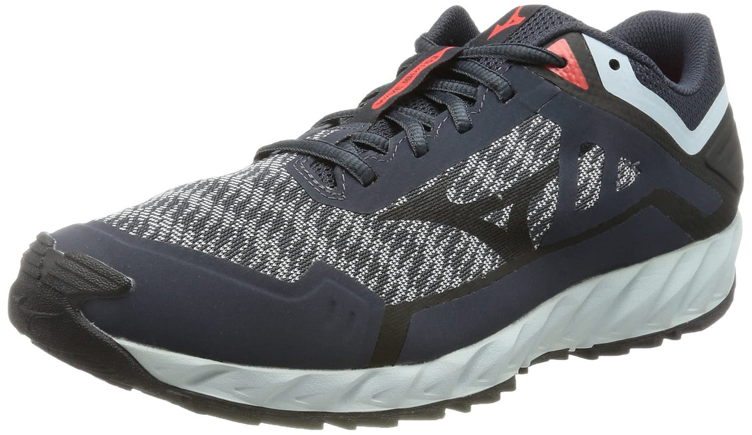 Mizuno Wave Ibuki 3 Herren Traillaufschuh 40.5 EU Indiaink Black Wanblue, 40.5 EU Indiaink Black Wan