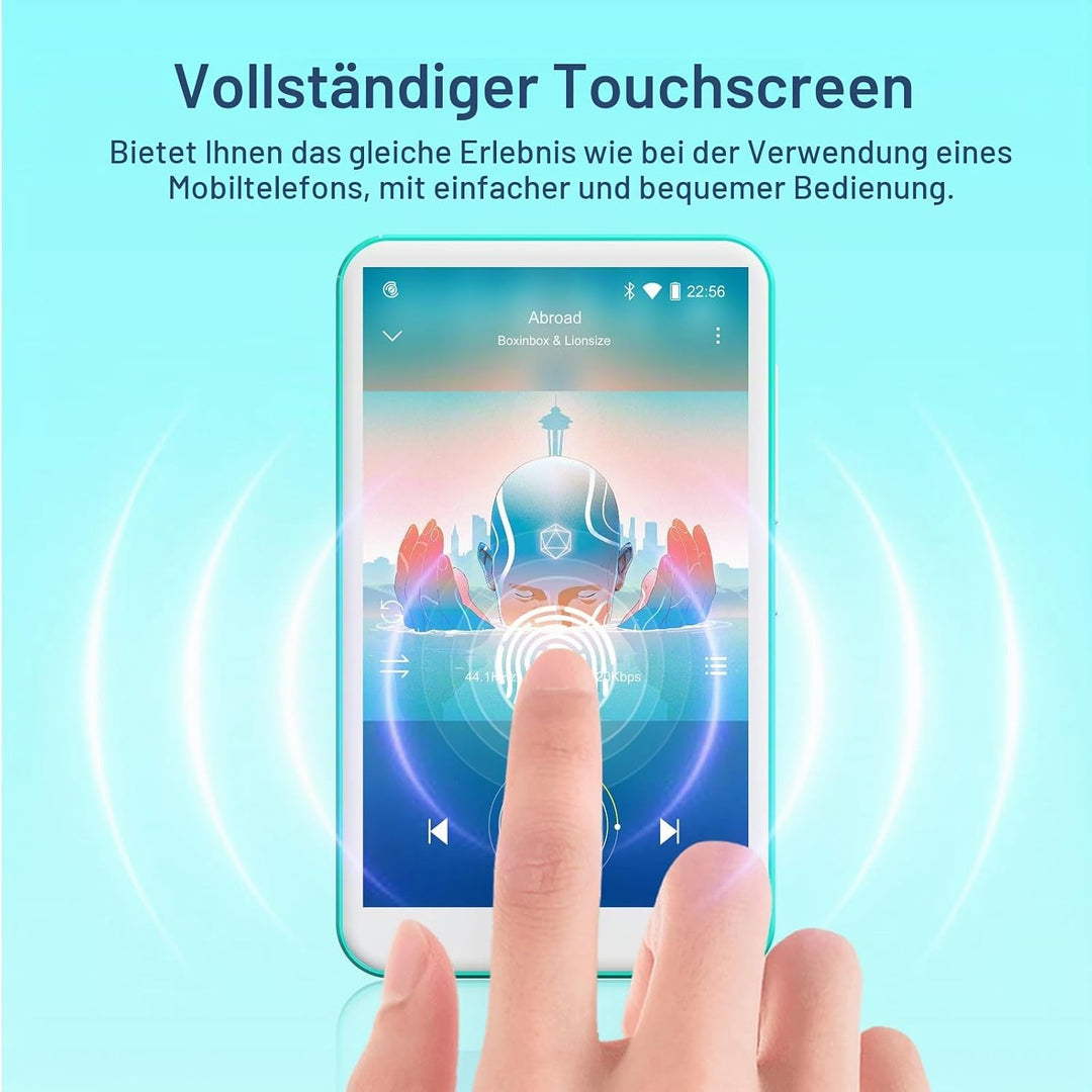 MP3 Player mit Bluetooth und WiFi, Oilsky 80GB 4 Zoll Android 9.0 Mp3, 1080P Touchscreen MP4 Player,