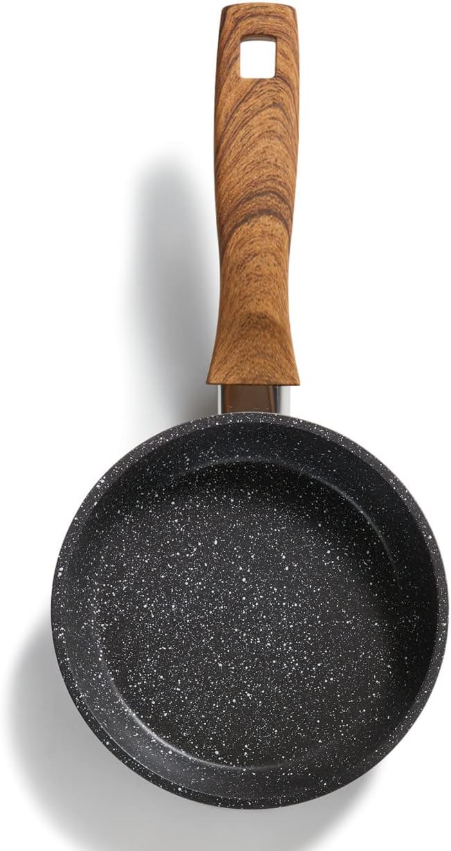 STONELINE Back to Nature Bratpfanne, 16 cm, antihaftbeschichtete Pfanne mit echten Steinpartikeln, a