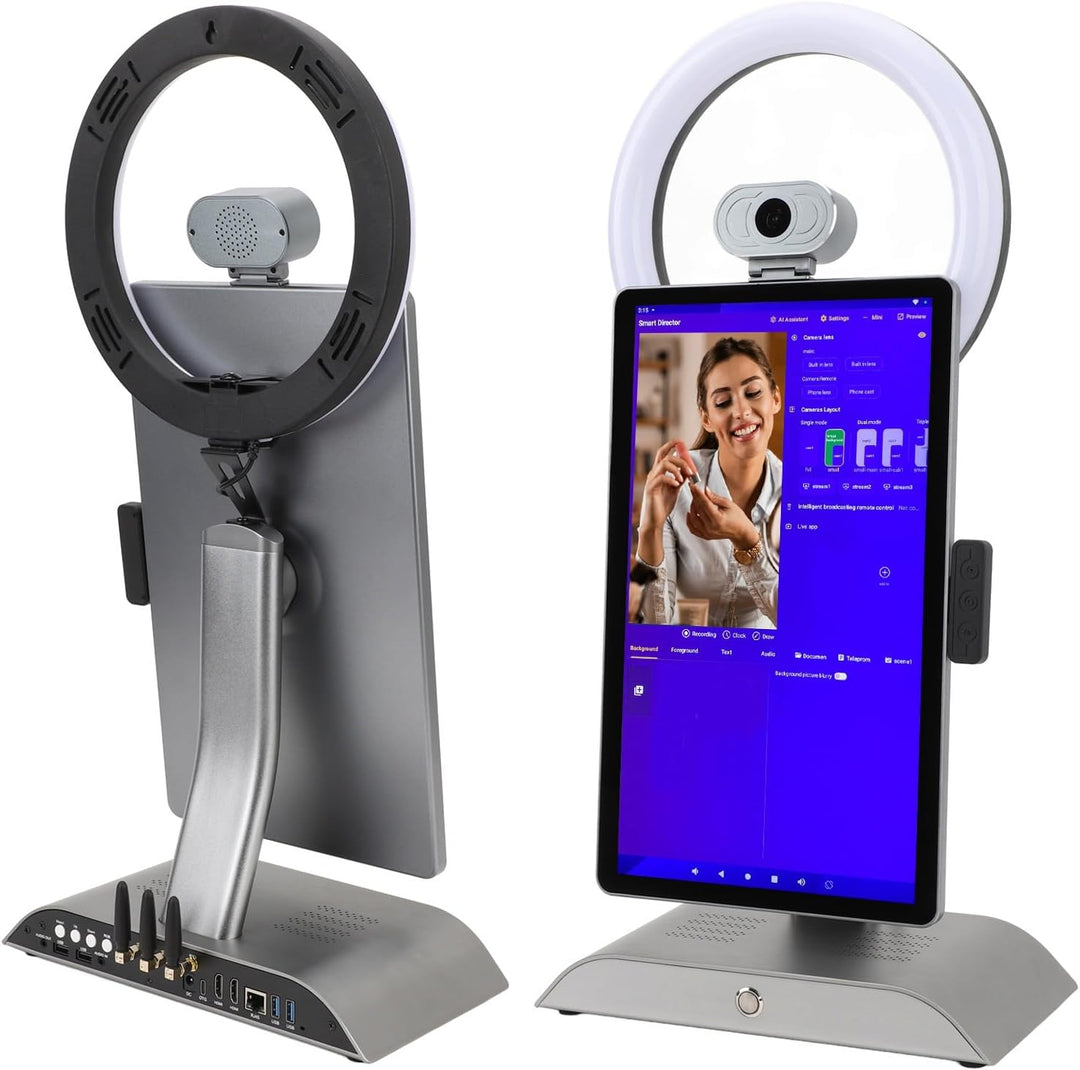 Tiktok Live Stream Equip, 16G 256G 15,6 Zoll Tabletop Indoor Live Broadcast Interaktive Touchscreen-