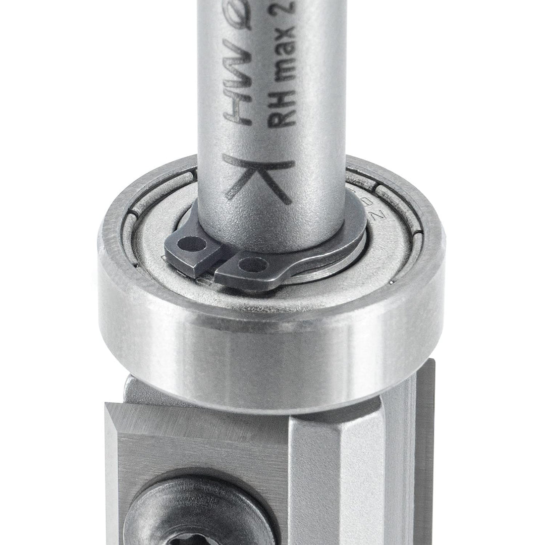 ENT 20322 Wendeplatten Bündigfräser HW, Schaft (S) 12 mm, Durchmesser (D) 22 mm, NL 49,5 mm, mit Kug