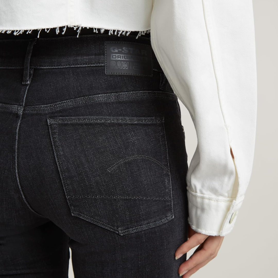G-STAR RAW Damen 3301 High Skinny Jeans 23W / 28L Schwarz (Worn in Coal D05175-a634-b179), 23W / 28L