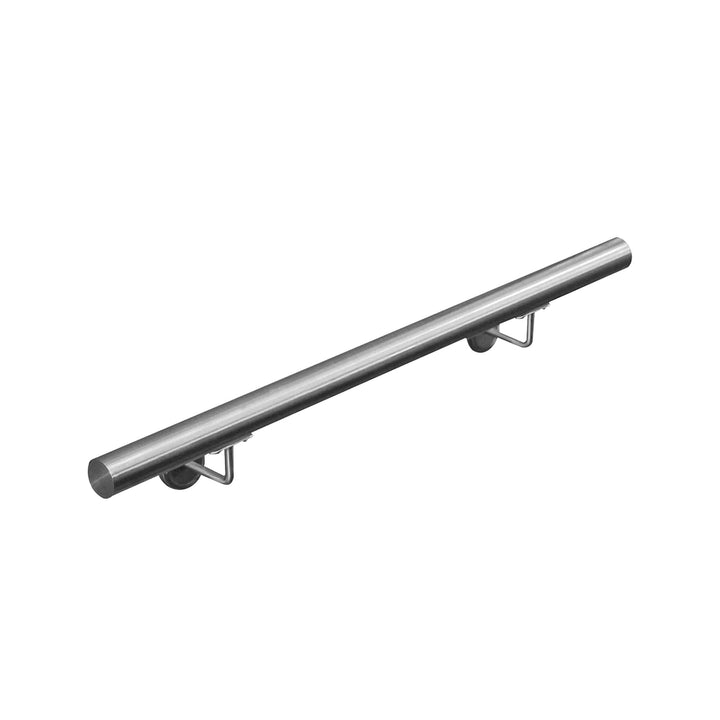 Edelstahl Handlauf Treppengeländer Geländer Wandhandlauf Wand Treppe 40-1000 cm V2Aox, Länge:50 cm,