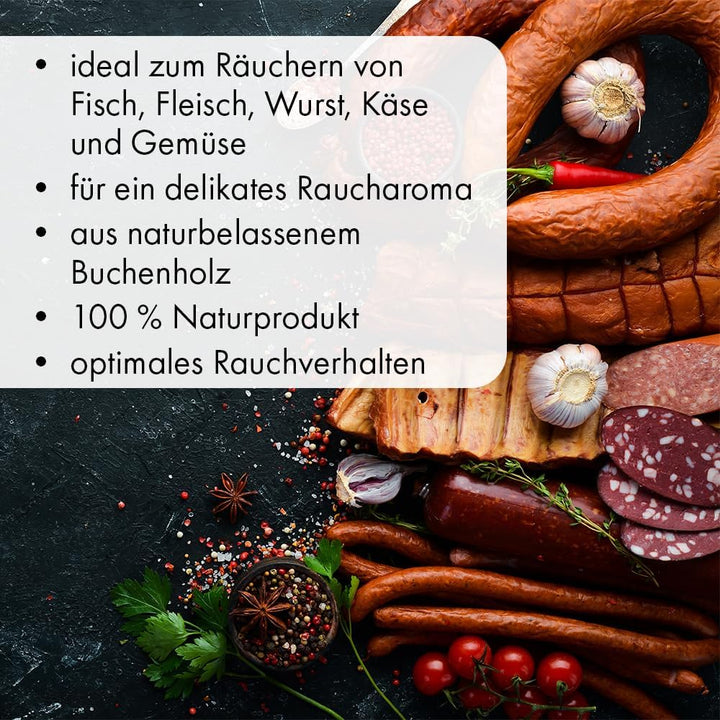Terra Discount Räuchermehl aus Buche 15 Kg - 0,4-1,0mm - zum smoken, räuchern/kalträuchern von Fleis