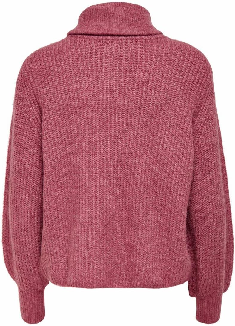 ONLY Damen Onlkarinna L/S Zip Ex KNT Pullover XS Mauvewood/Detail:w. Melange, XS Mauvewood/Detail:w.