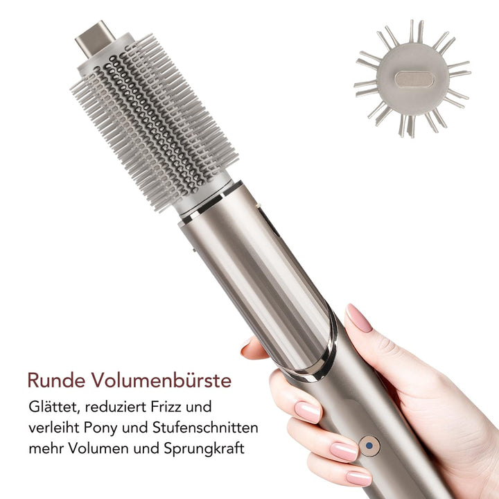 Runde Volumenbürste für Shark FlexStyle, Voluminöse Styles mit weniger Frizz dank kontrolliertem Luf