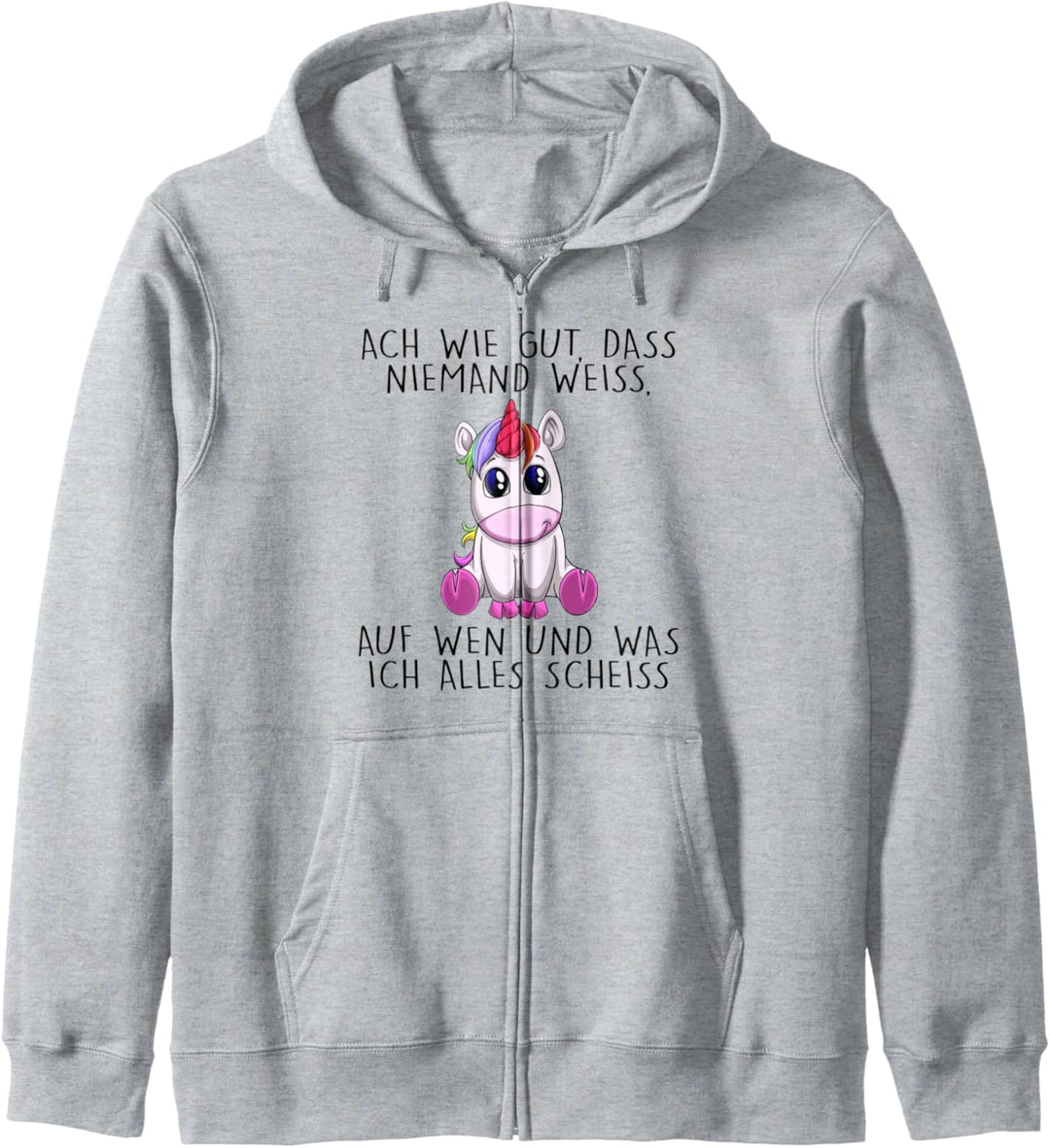 ach wie gut dass niemand weiss auf wen und was ich alles Kapuzenjacke