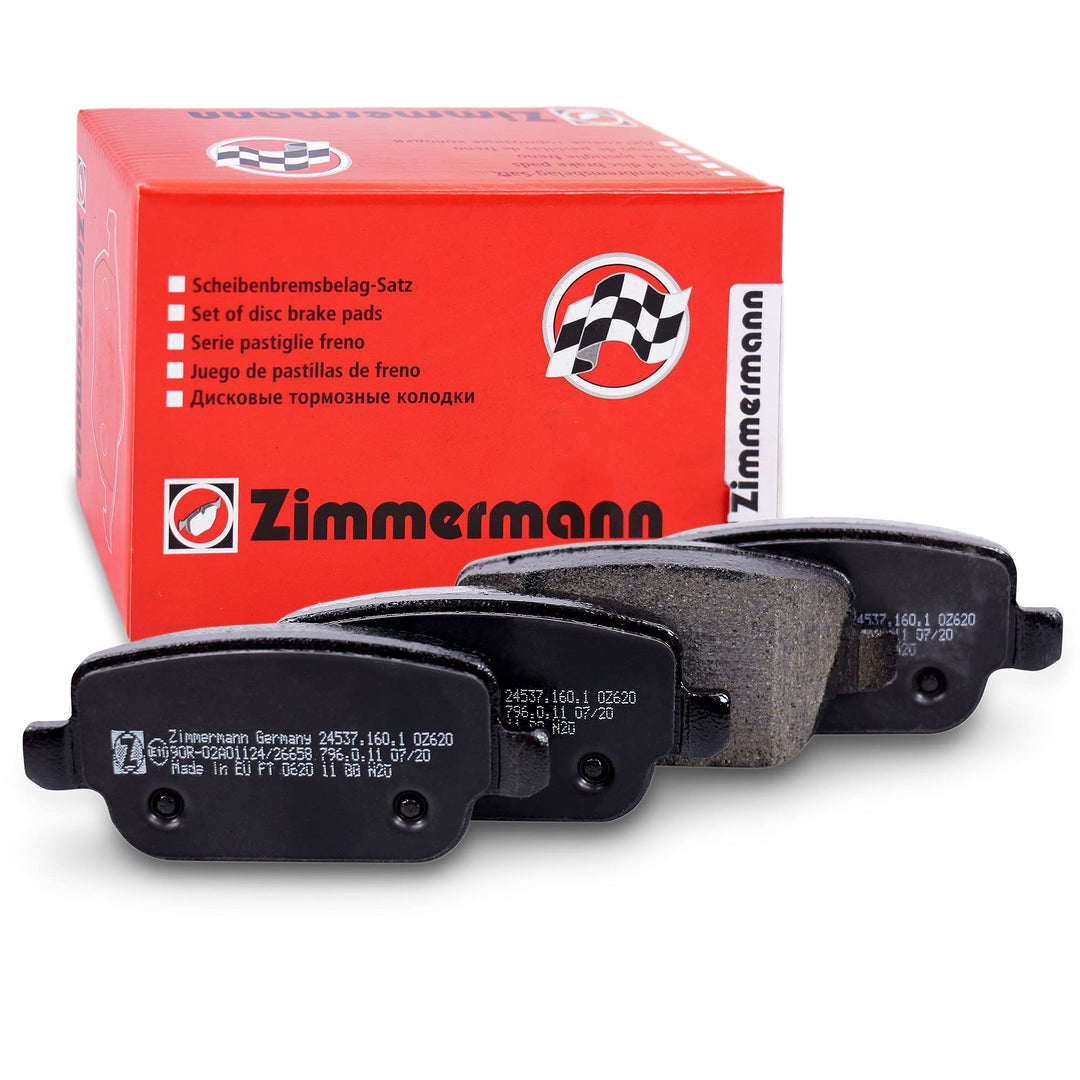 ZIMMERMANN 24537.160.1 Serie Bremsbelagsatz, Hinten, inklusive Platte dämpfend