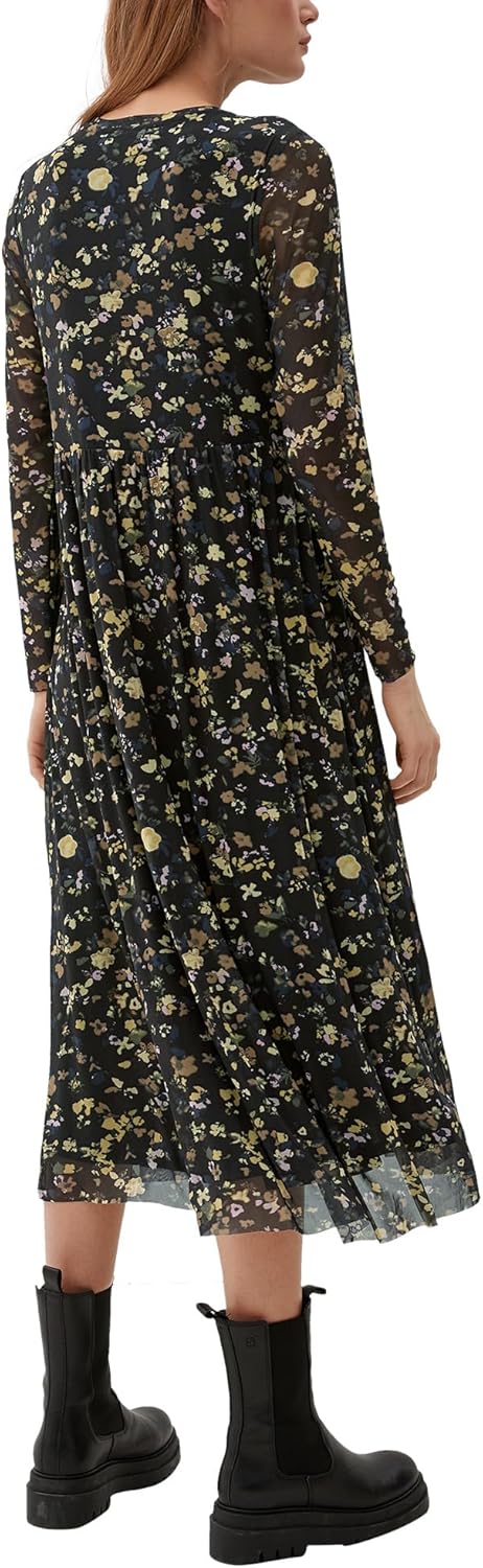 s.Oliver Damen Kleid 38 Schwarz 99a0, 38 Schwarz 99a0