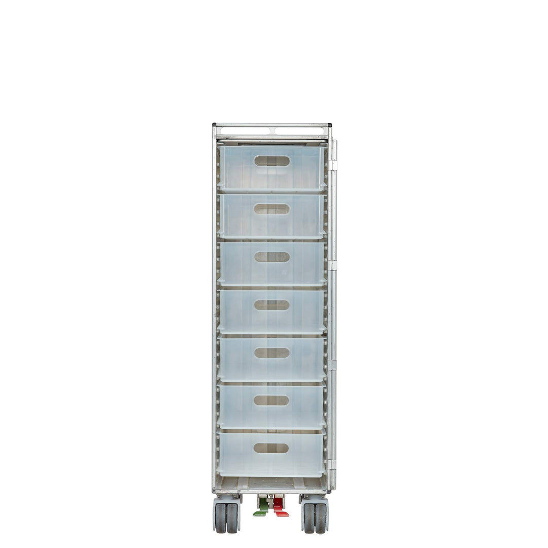 VanDeBord Ausstattungspaket 7 Einschübe Kunststoff, Zubehör für Airline Trolleys, 7X Flugzeugtrolley