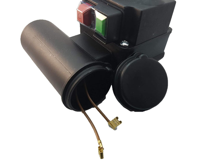 Aufbauschalter + Stecker Unterspannungsauslöser Maschinen Sicherheitsschalter mit Kondensatorrohr -